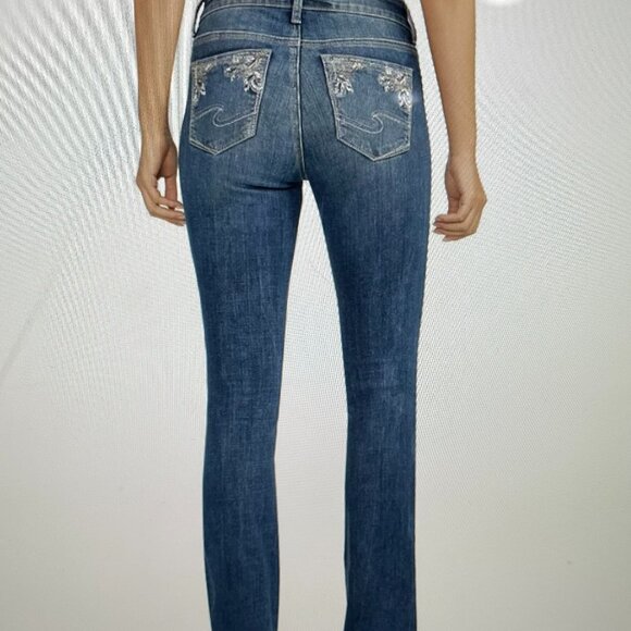 Silver Jeans Co. Elyse Comfort Fit Mid Rise Bootcut Jeans Size W29 L33 - Picture 2 of 16